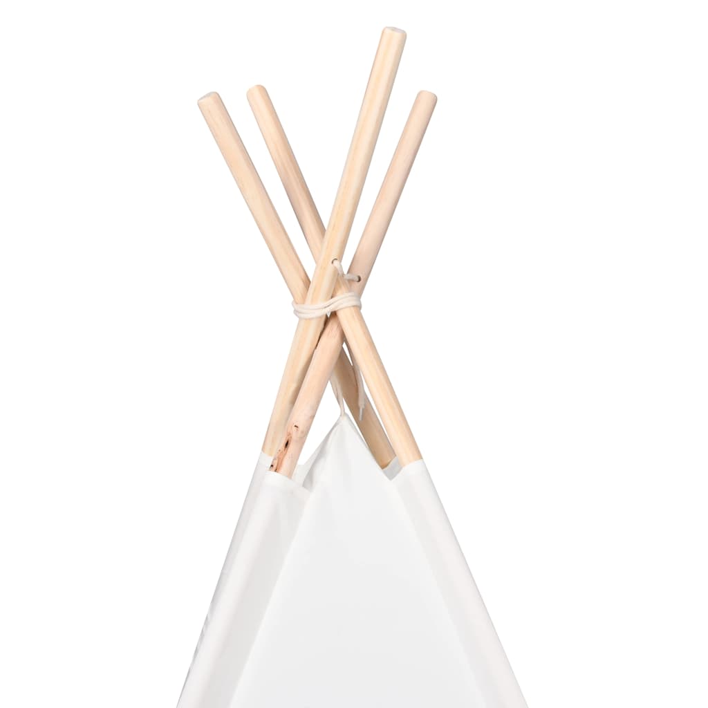 Teepee šator Bijelo 120 x 120 x 150 cm Tkanina i plastika