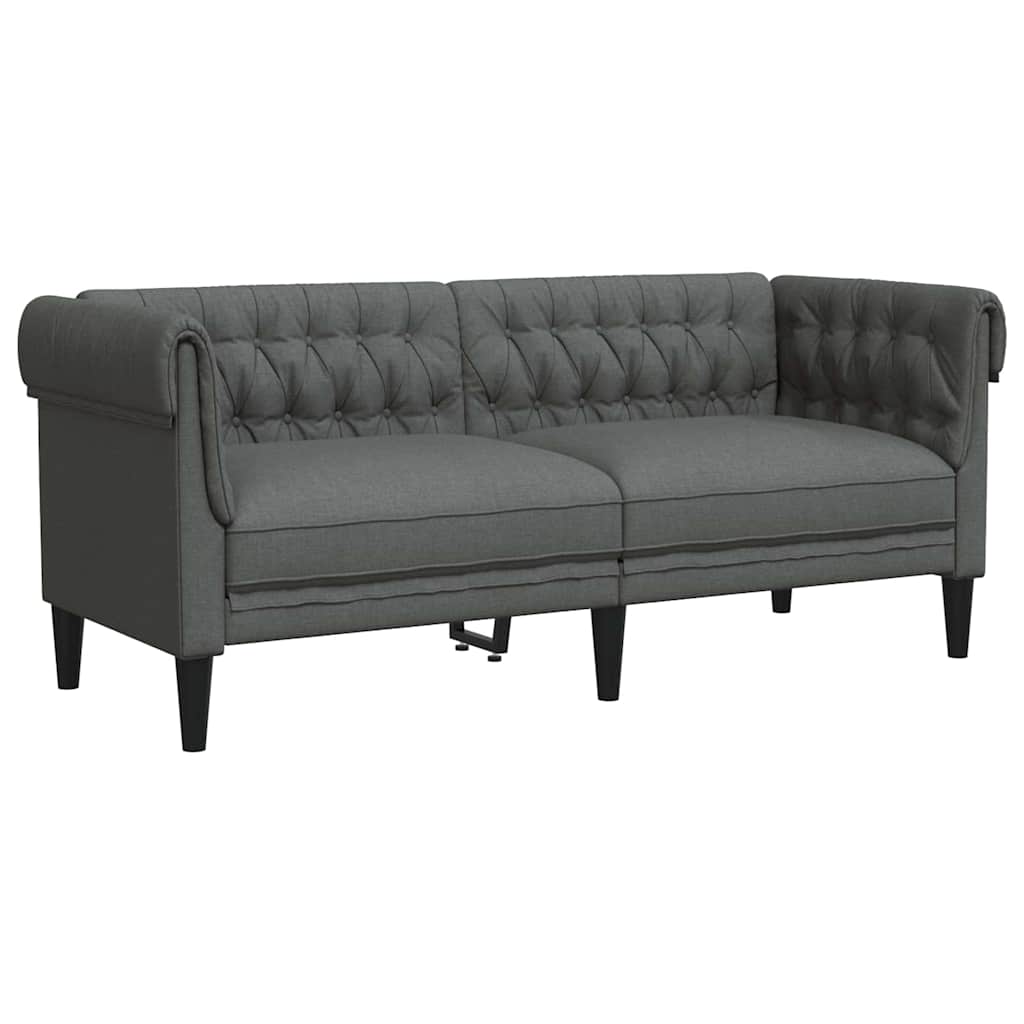 Kauč za dnevni boravak 2 pcs Tamno siva 201,5 x 74,5 x 74,5 cm