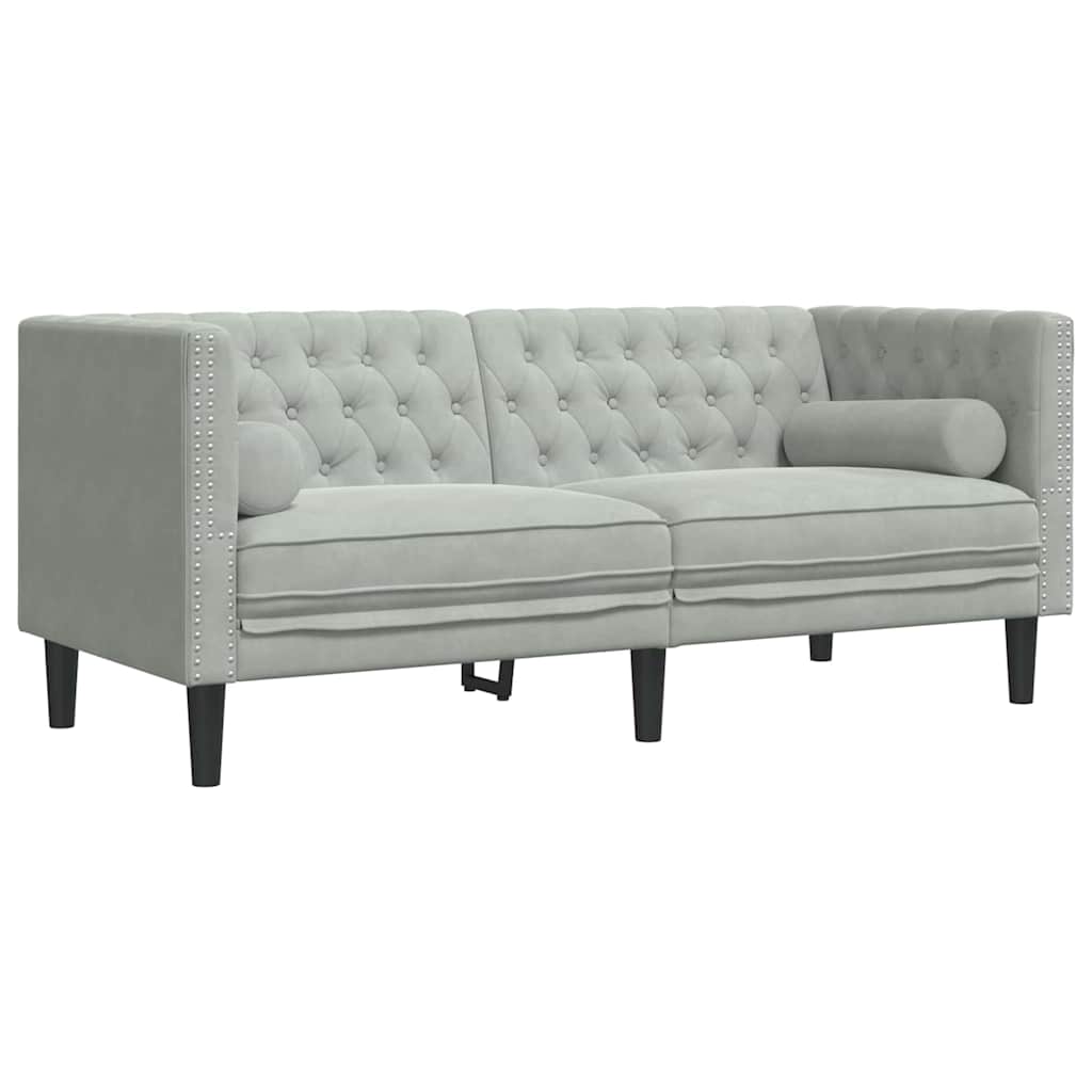 Kauč za dnevni boravak 2 pcs Svijetlo siva 194 x 74,5 x 70,5 cm