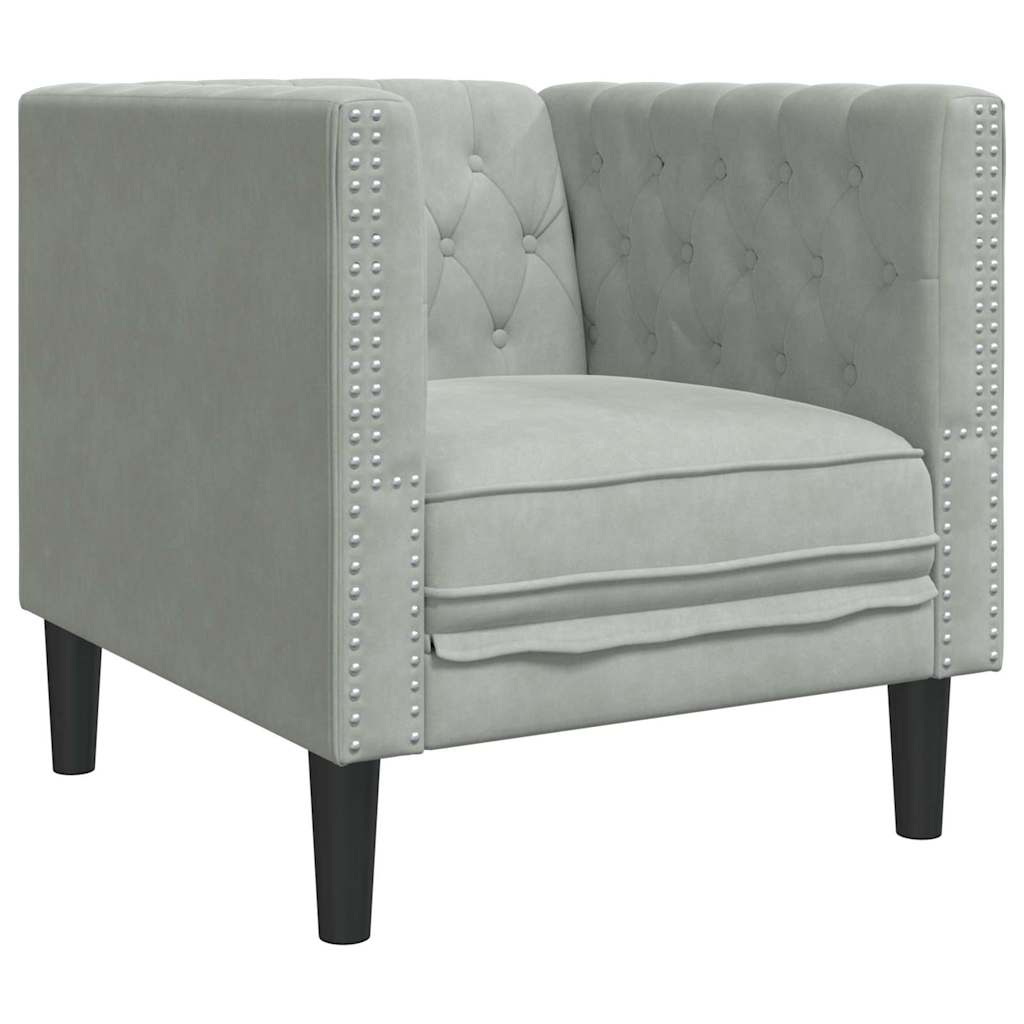 Kauč za dnevni boravak 3 pcs Svijetlo siva 194 x 74,5 x 70,5 cm