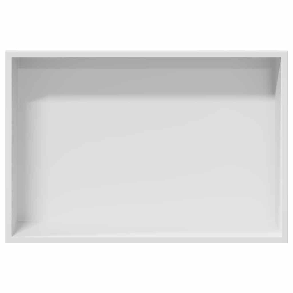Ničica za tuš Bijelo 45 x 30 x 9,5 cm Nehrđajući čelik
