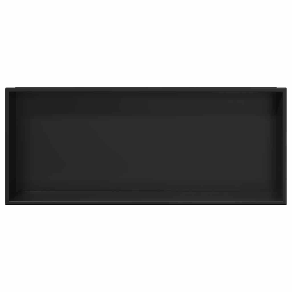 Ničica za tuš Crna 75 x 30 x 9,5 cm Nehrđajući čelik
