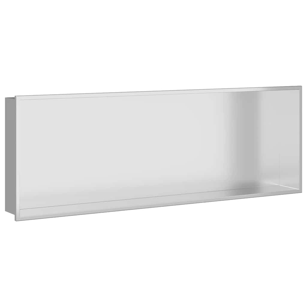 Ničica za tuš Srebrno 90 x 30 x 9,5 cm Nehrđajući čelik