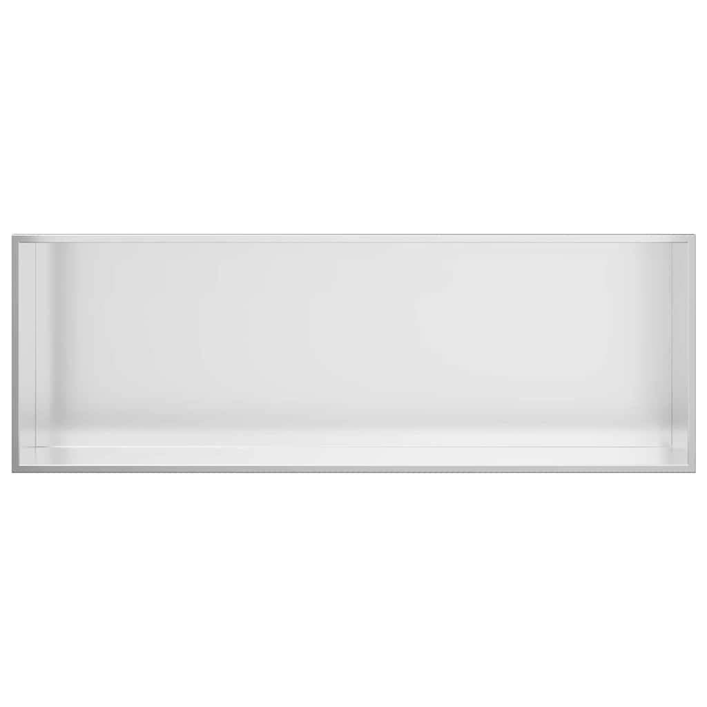 Ničica za tuš Srebrno 90 x 30 x 9,5 cm Nehrđajući čelik