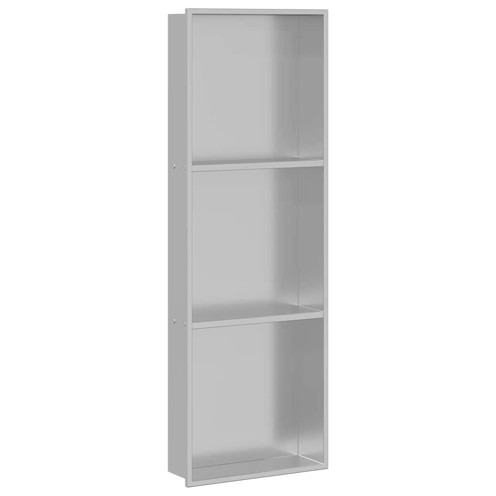 Ničica za tuš Srebrno 90 x 30 x 9,5 cm Nehrđajući čelik