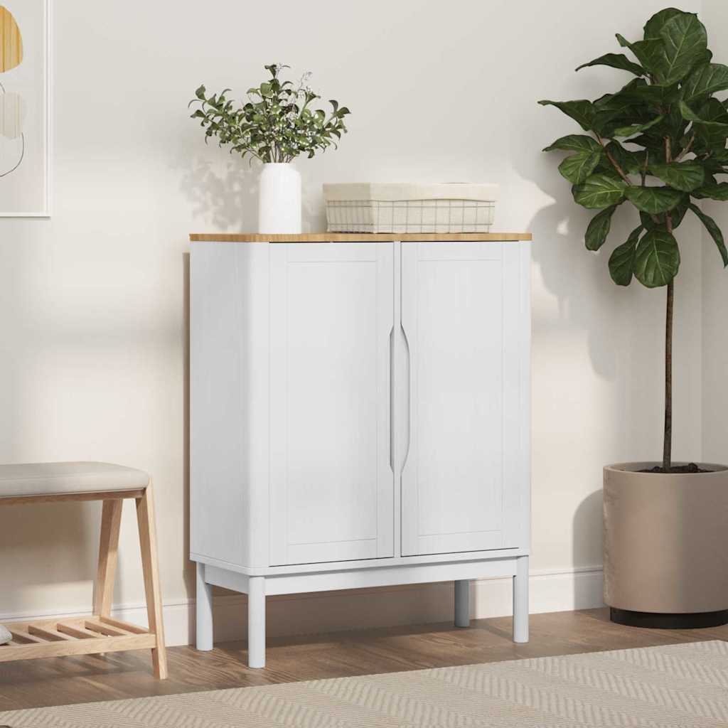 Kreveta FLORO Bijelo 70 x 30 x 70,5 cm Čvrsto borovo drvo