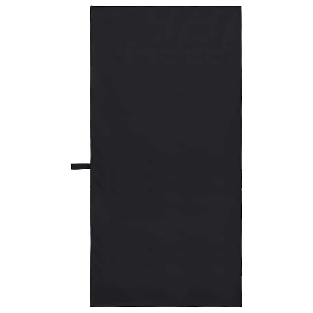 Sportski Ručnici 2 pcs Crna 100 x 50 cm Poliester i poliamid