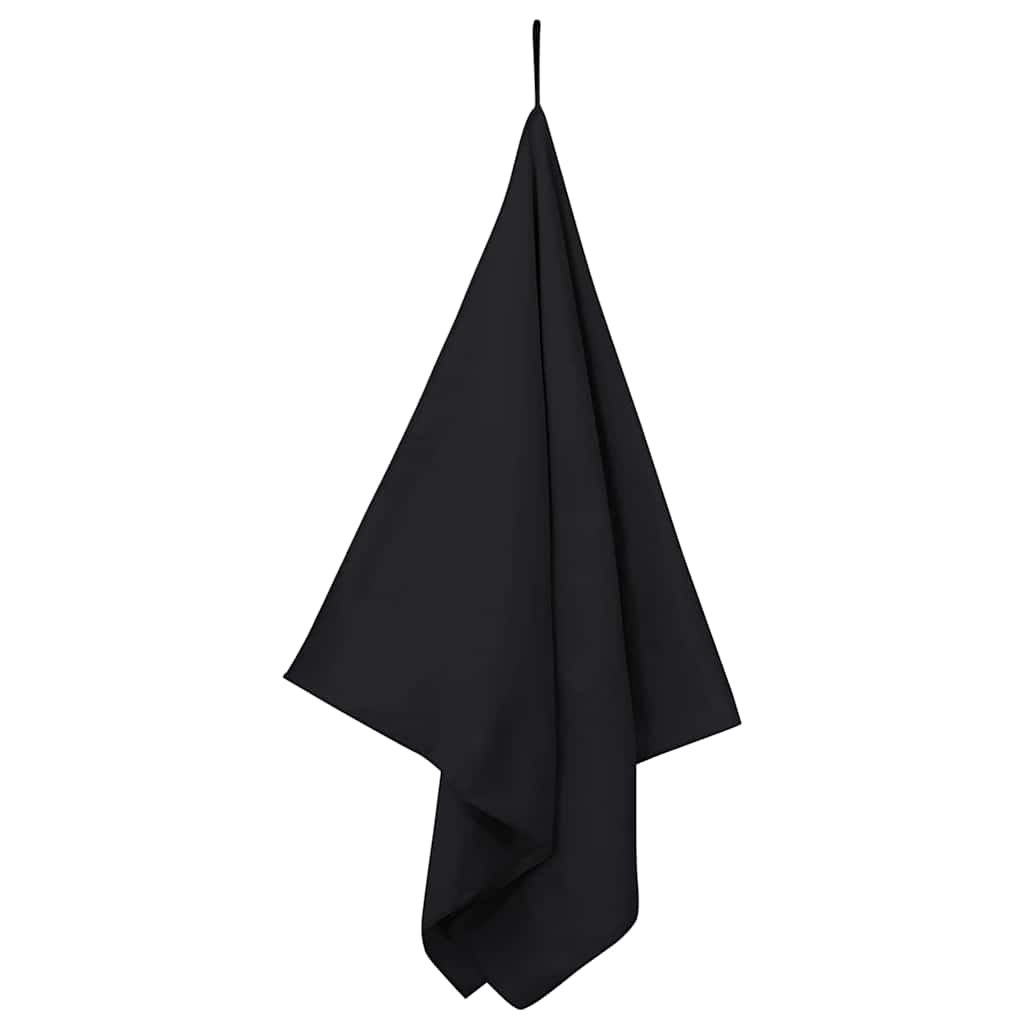 Sportski Ručnici 2 pcs Crna 140 x 70 cm Poliester i poliamid