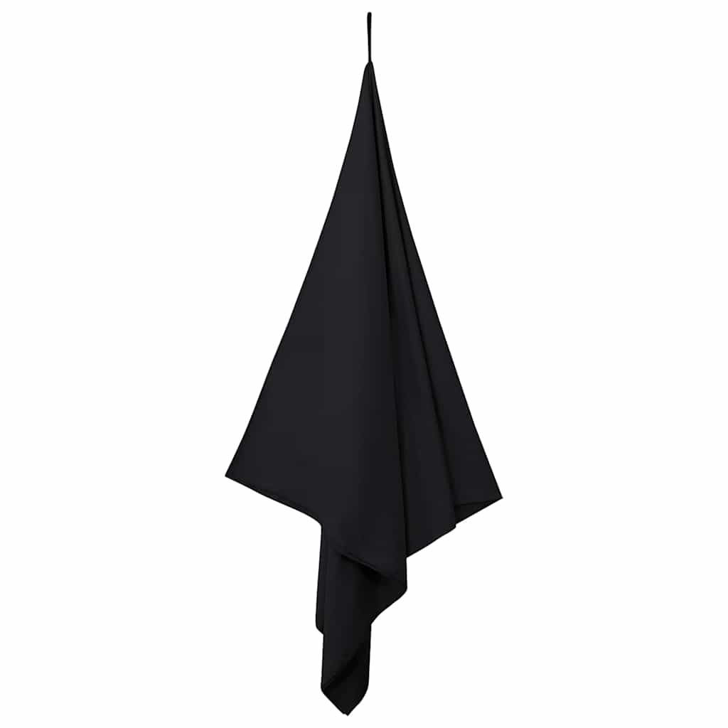 Sportski Ručnici 2 pcs Crna 180 x 90 cm Poliester i poliamid