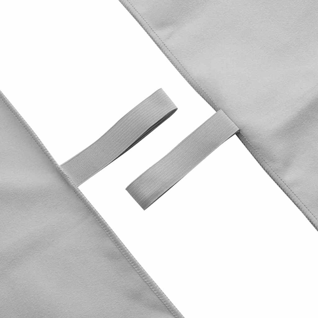Sportski Ručnici 2 pcs Siva 140 x 70 cm Poliester i poliamid
