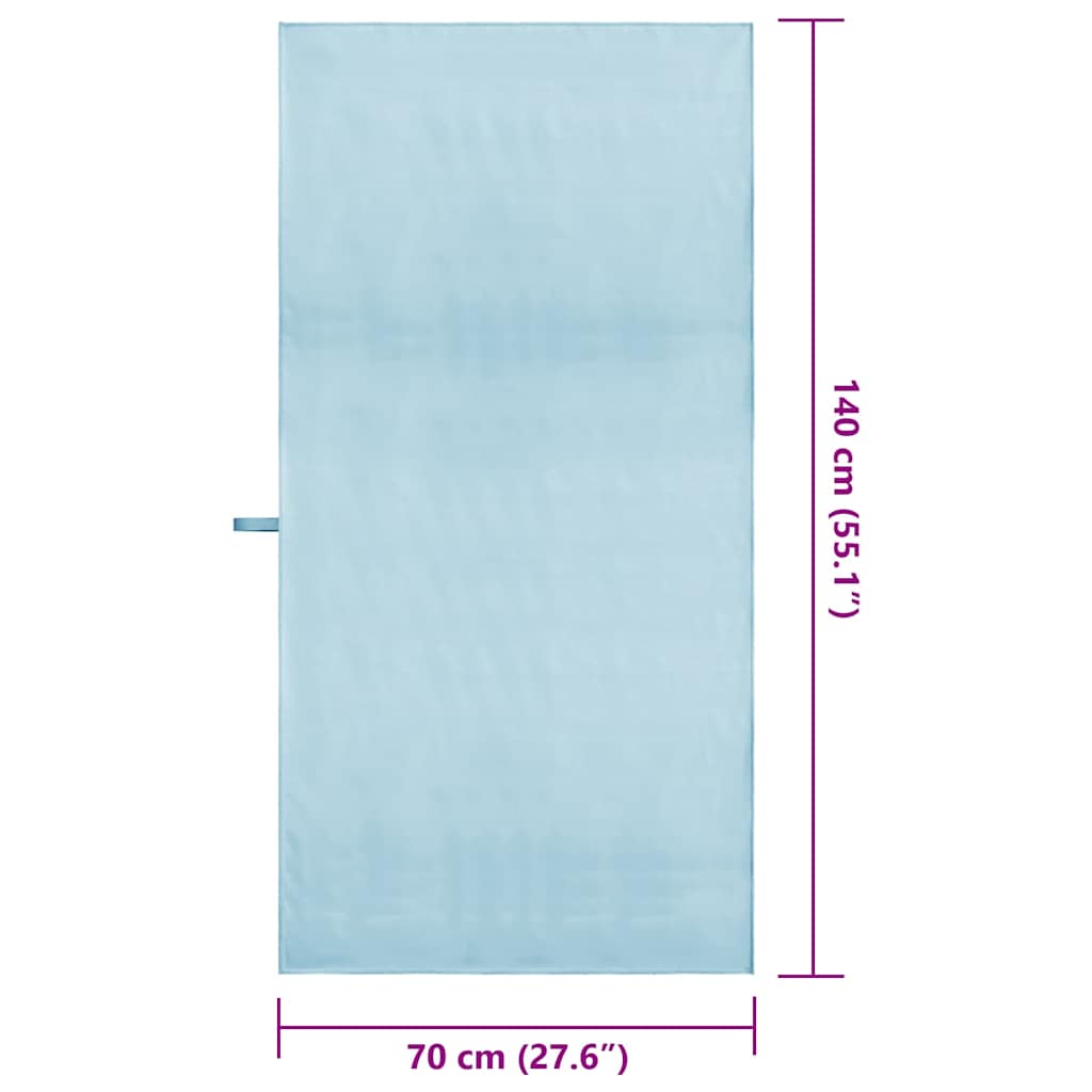 Sportski Ručnici 2 pcs Plava 140 x 70 cm Poliester i poliamid
