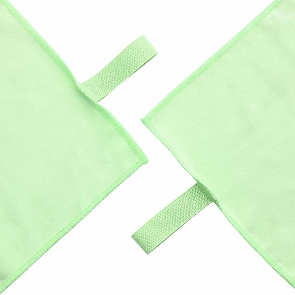 Sportski Ručnici 2 pcs Zelena 50 x 30 cm Poliester i poliamid