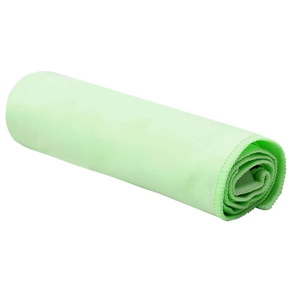 Sportski Ručnici 2 pcs Zelena 50 x 30 cm Poliester i poliamid