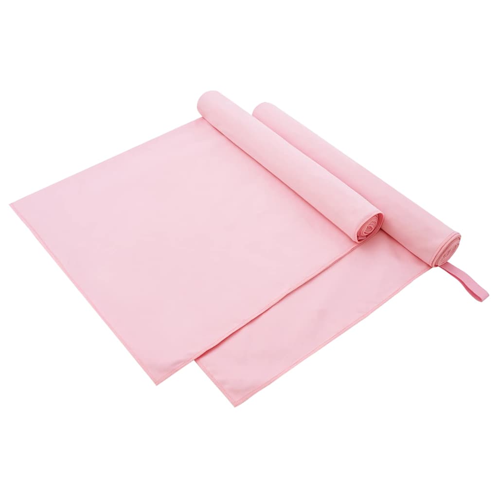 Sportski Ručnici 2 pcs Ružičasta 180 x 90 cm