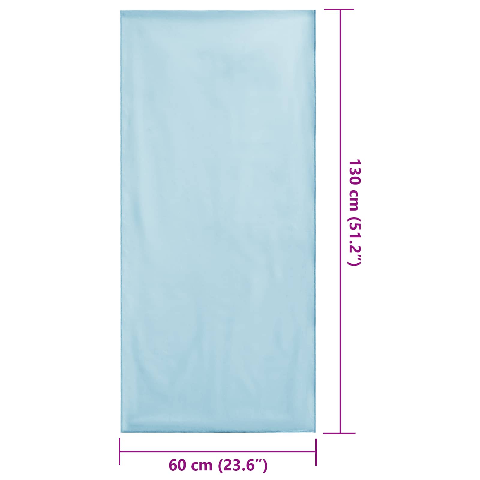 Vanjski ručnici za stolice 2 pcs Plava 130 x 60 cm