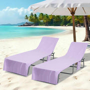 Ručnici za ležaljku 2 pcs Ljubičasta 210 x 75 cm
