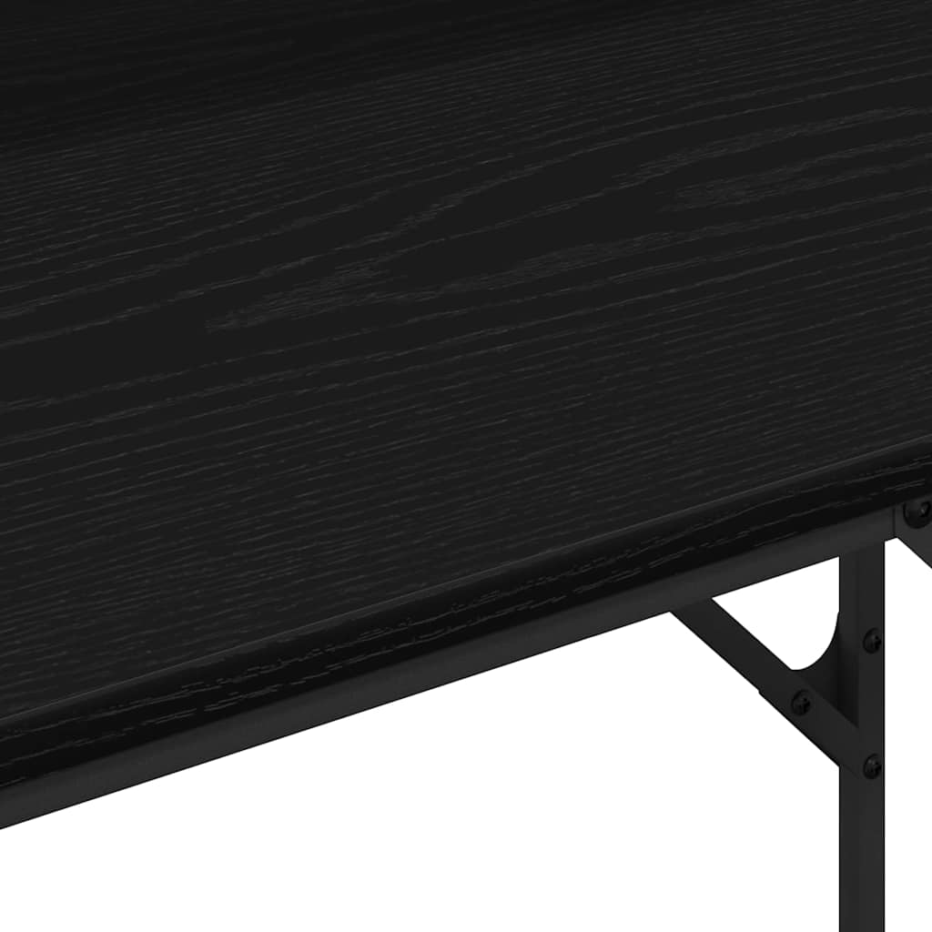 Stol s policom Crni hrast 100 x 50 x 86,5 cm Konstruirano drvo