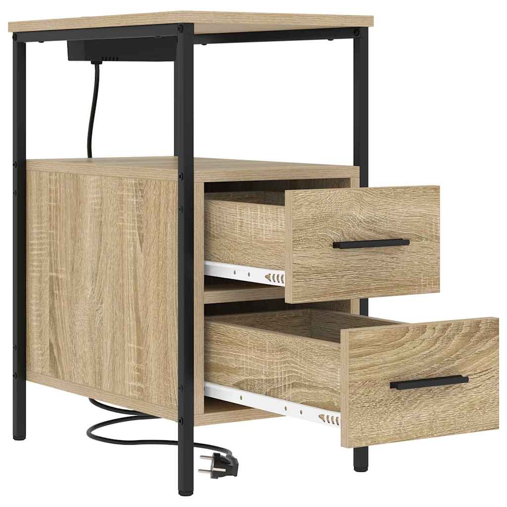 Noćni ormar Sonoma hrast 30 x 48 x 61 cm Konstruirano drvo