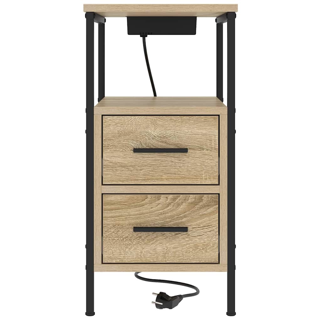 Noćni ormar Sonoma hrast 30 x 48 x 61 cm Konstruirano drvo