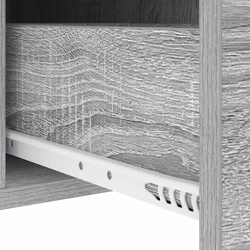 Noćni ormar 2 pcs Siva Sonoma 30 x 48 x 61 cm Konstruirano drvo