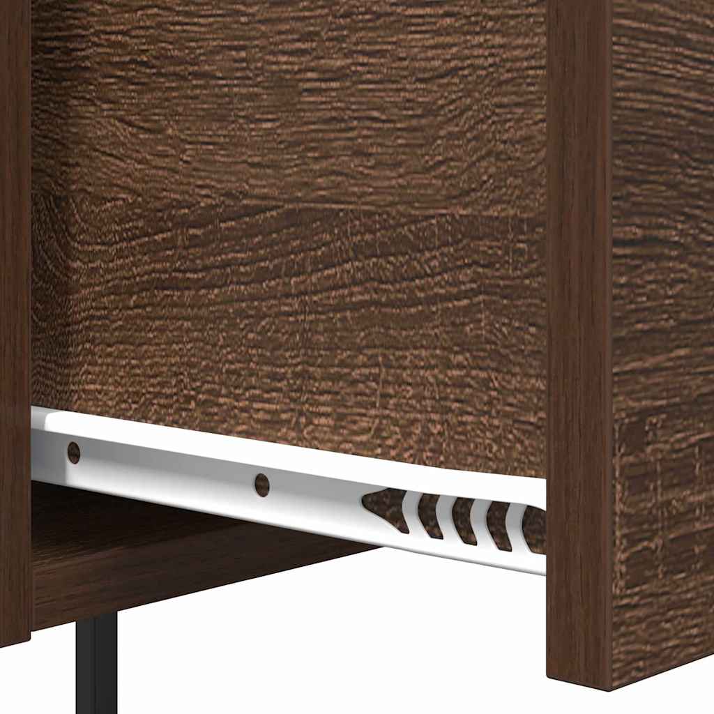Noćni ormar 2 pcs Smeđi hrast 42 x 41 x 56 cm Konstruirano drvo
