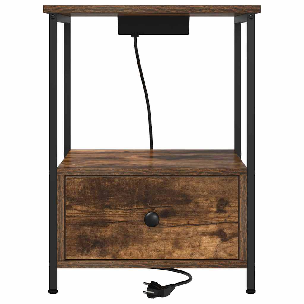 Noćni ormar Dimljeni hrast 42 x 41 x 56 cm Konstruirano drvo