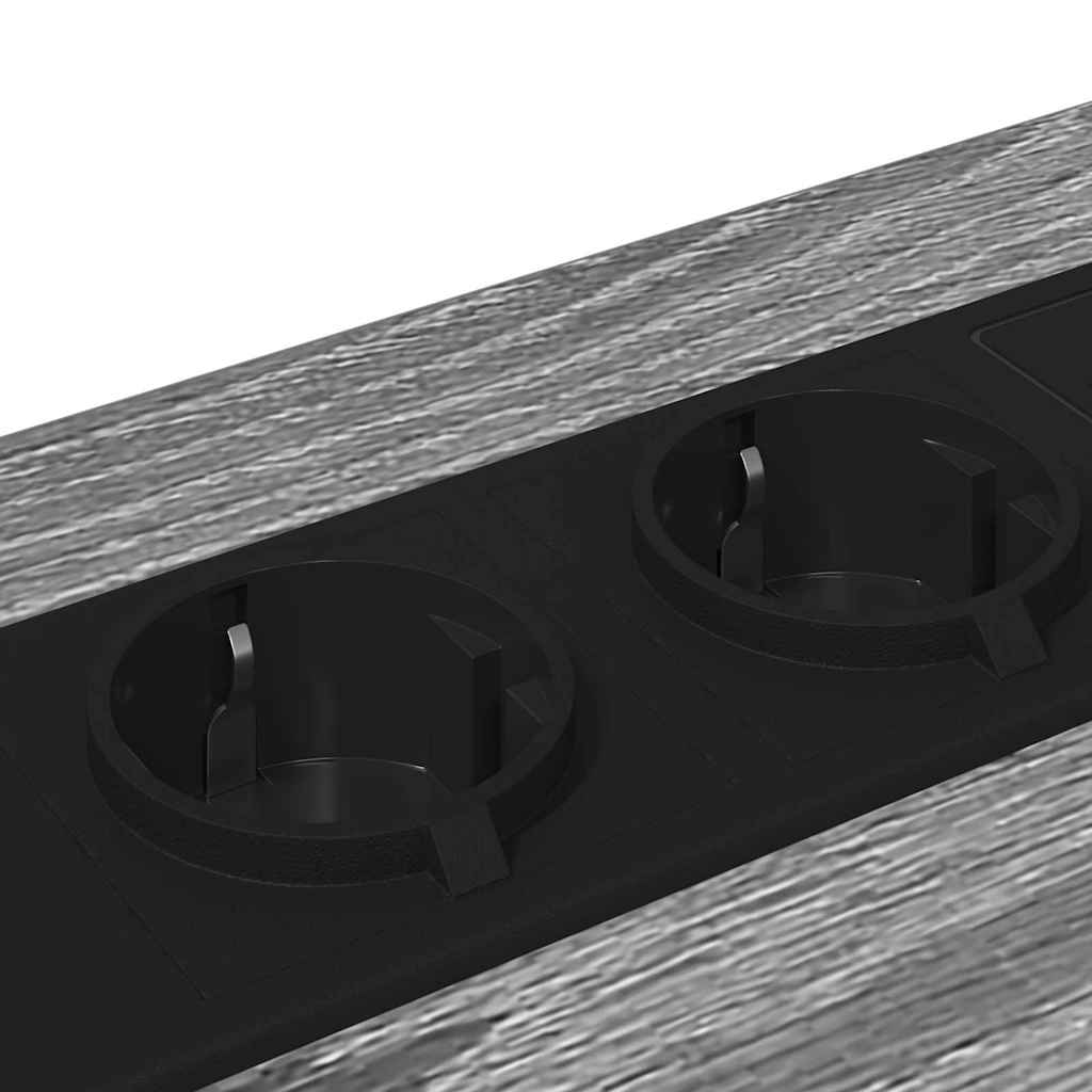 Noćni ormar 2 pcs Siva Sonoma 42 x 41 x 56 cm Konstruirano drvo