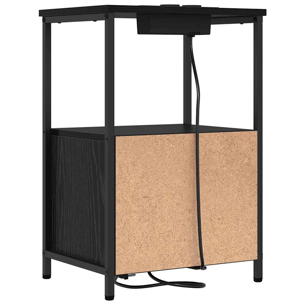Noćni ormar Crni hrast 40 x 31 x 60 cm Konstruirano drvo