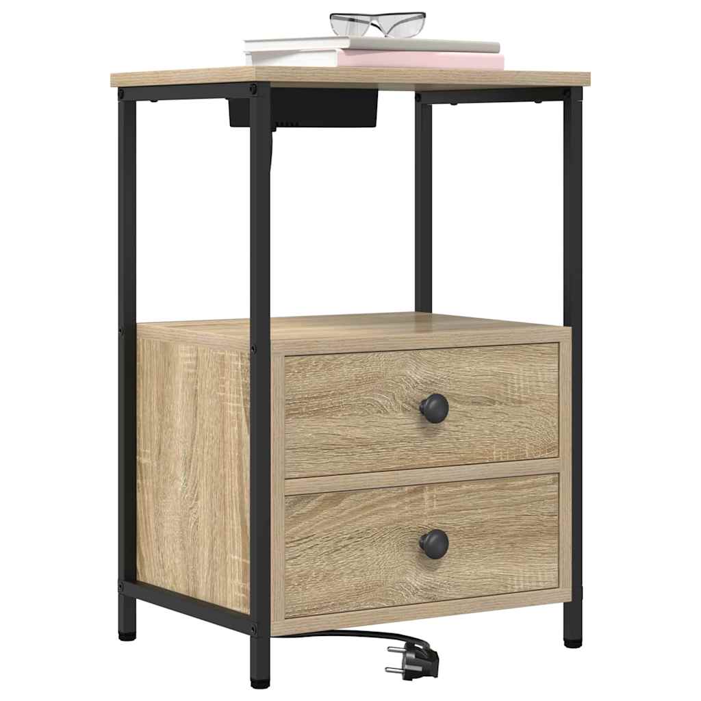 Noćni ormar Sonoma hrast 40 x 31 x 60 cm Konstruirano drvo
