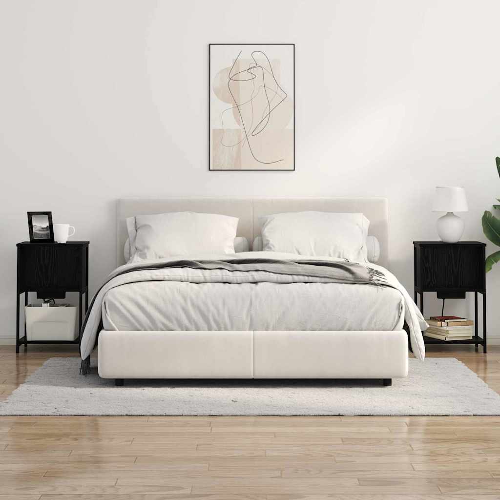 Noćni ormar Crni hrast 38 x 31 x 61 cm Konstruirano drvo