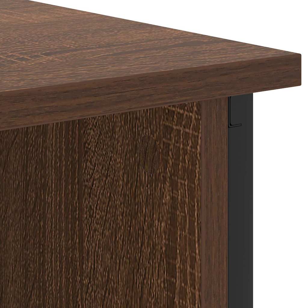 Noćni ormar 2 pcs Smeđi hrast 38 x 31 x 61 cm Konstruirano drvo