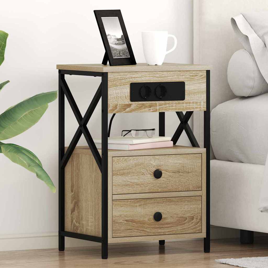 Noćni ormar Sonoma hrast 40 x 31 x 60 cm Konstruirano drvo