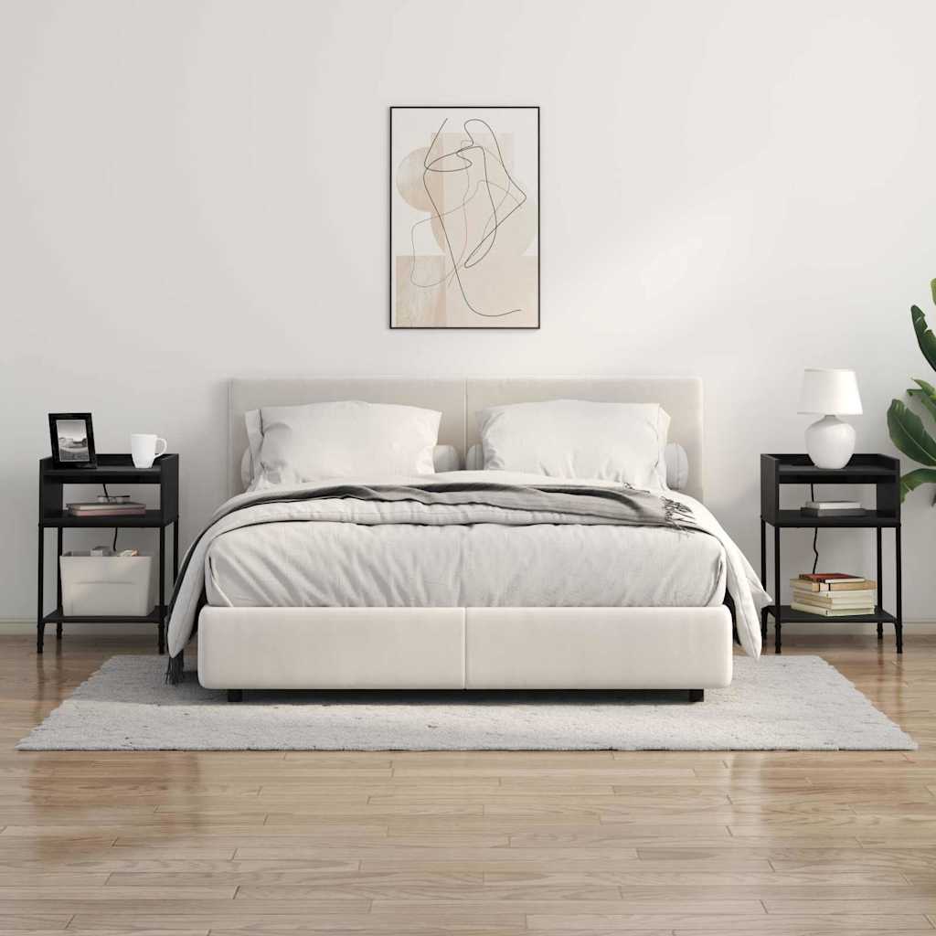 Noćni ormar Crni hrast 40 x 40 x 61 cm Konstruirano drvo