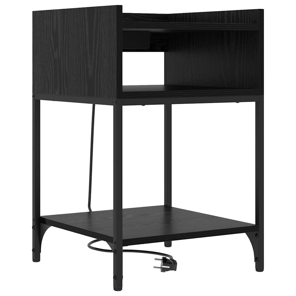 Noćni ormar Crni hrast 40 x 40 x 61 cm Konstruirano drvo