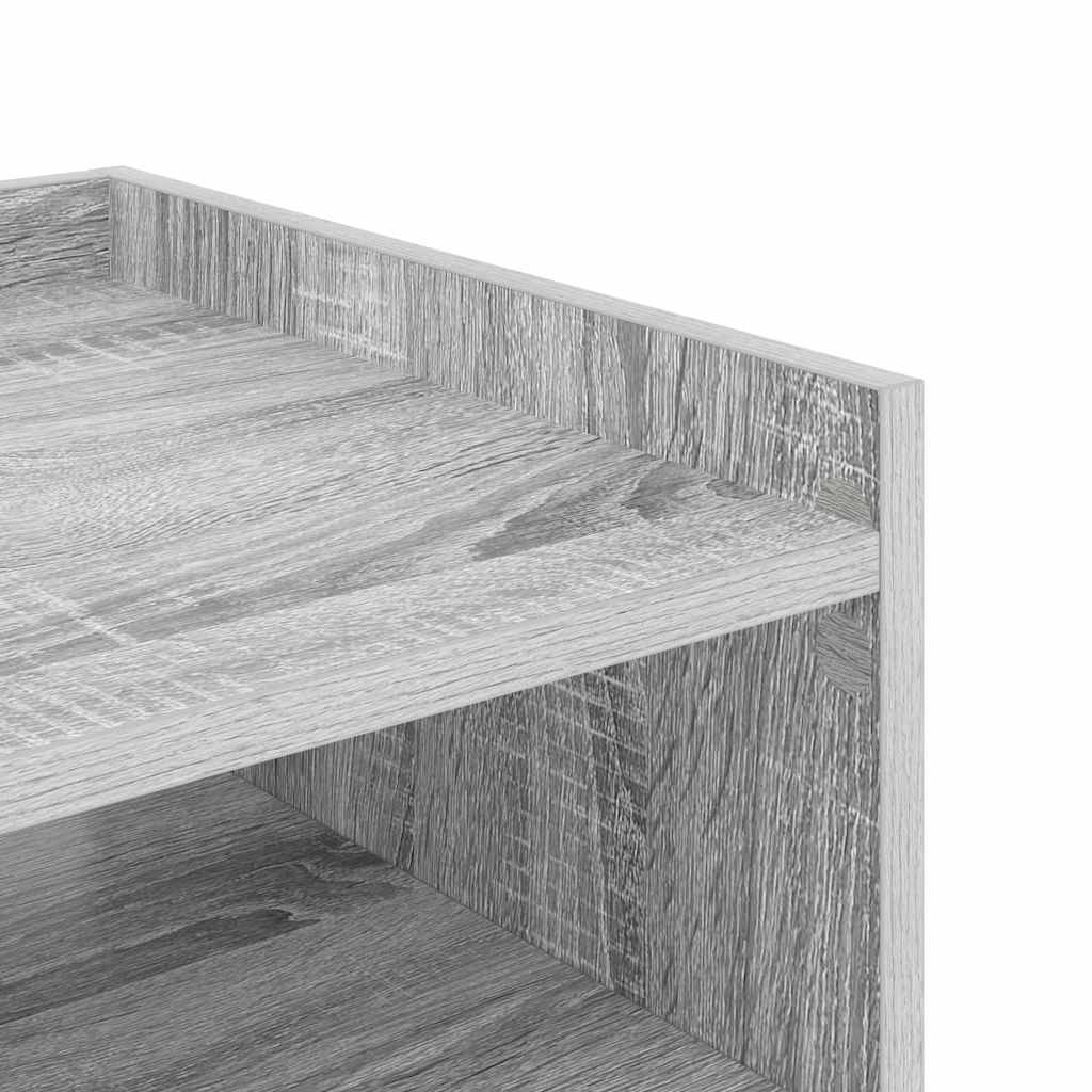 Noćni ormar 2 pcs Siva Sonoma 40 x 40 x 61 cm Konstruirano drvo