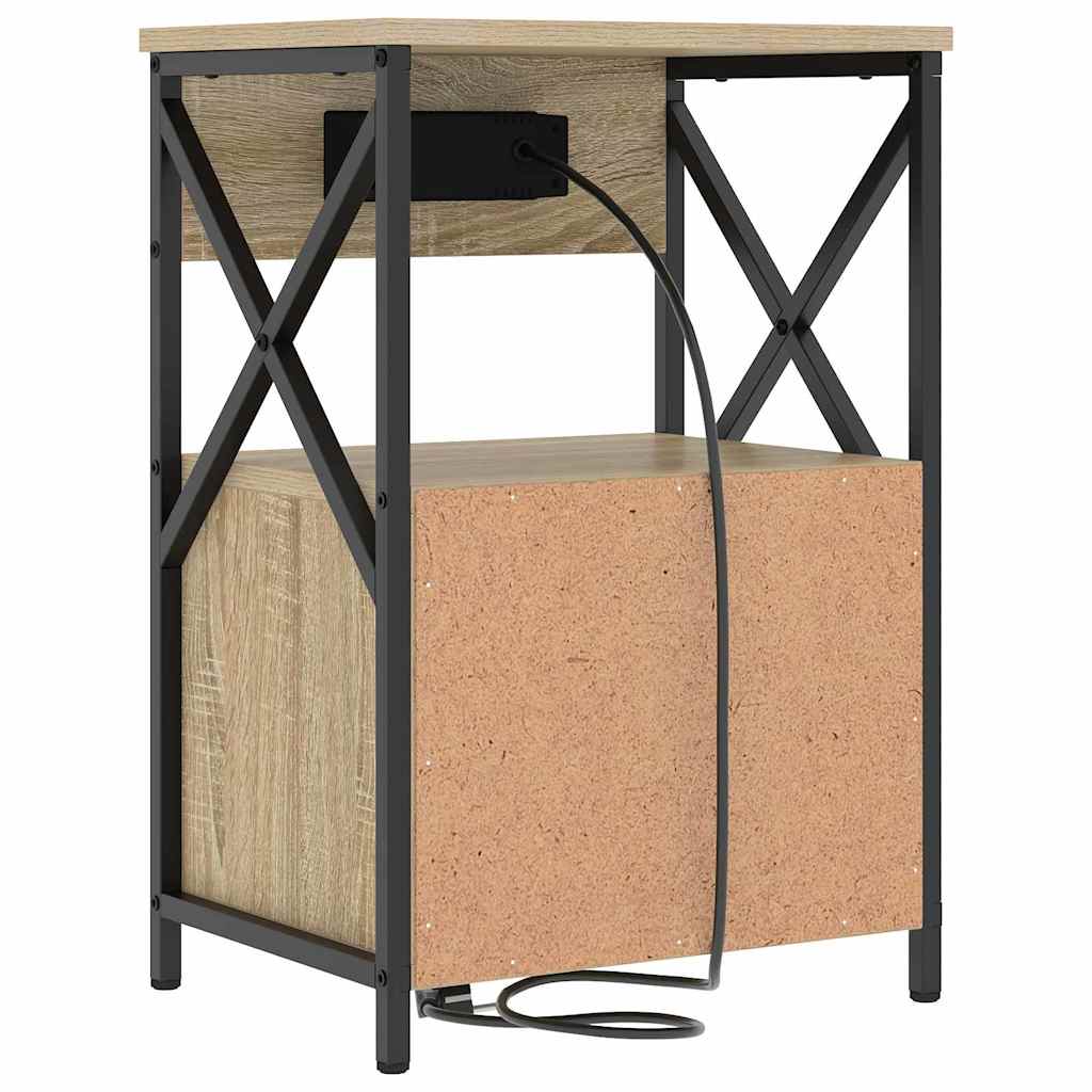 Noćni ormar s ladicama 2 pcs Sonoma hrast 40 x 31 x 60 cm