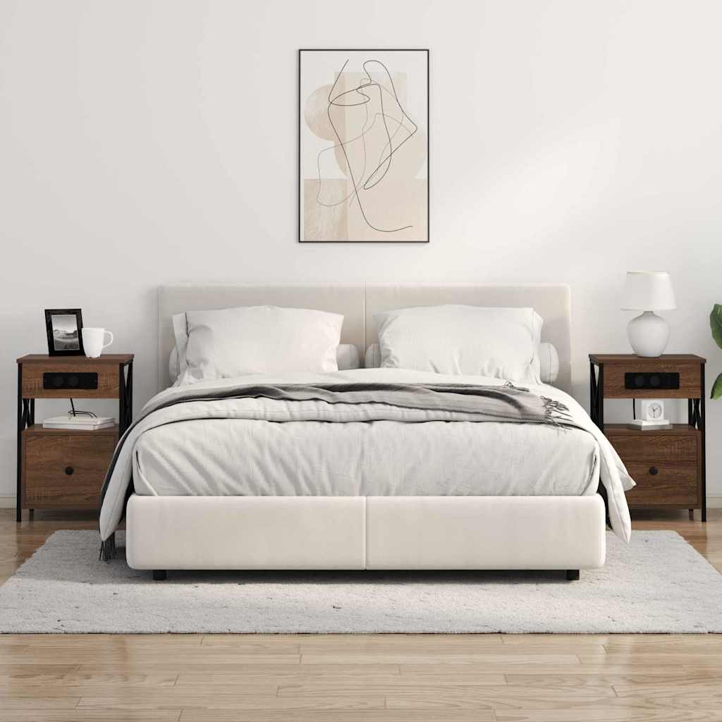 Noćni ormar Smeđi hrast 40 x 31 x 60 cm Konstruirano drvo
