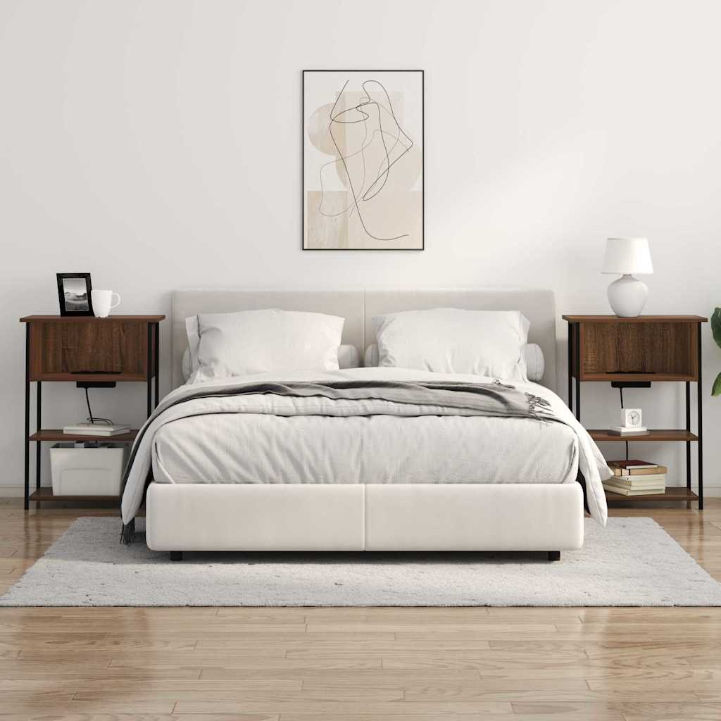 Noćni ormar Smeđi hrast 55 x 31 x 76 cm Konstruirano drvo