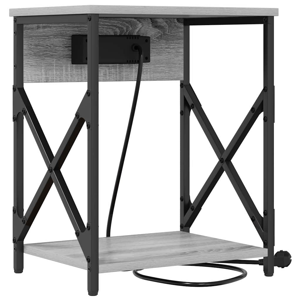 Noćni ormar Siva Sonoma 41 x 31 x 51 cm Konstruirano drvo