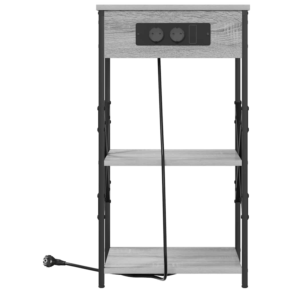 Noćni ormar Siva Sonoma 41 x 31 x 76 cm Konstruirano drvo