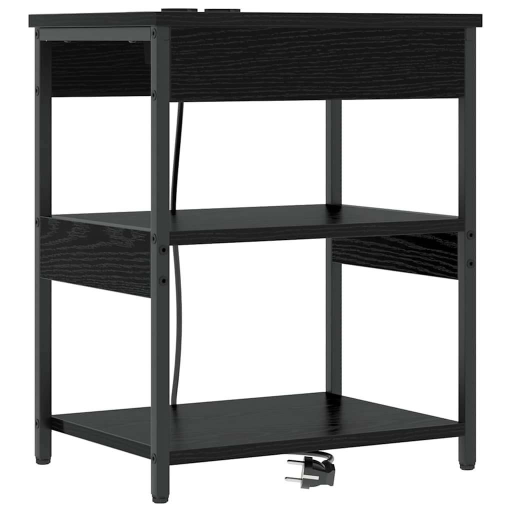 Noćni ormar Crni hrast 41 x 31 x 51 cm Konstruirano drvo