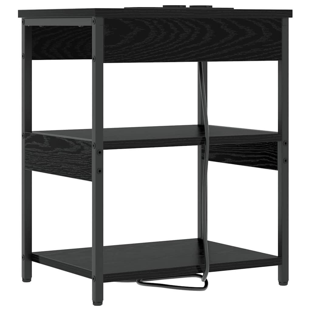 Noćni ormar Crni hrast 41 x 31 x 51 cm Konstruirano drvo