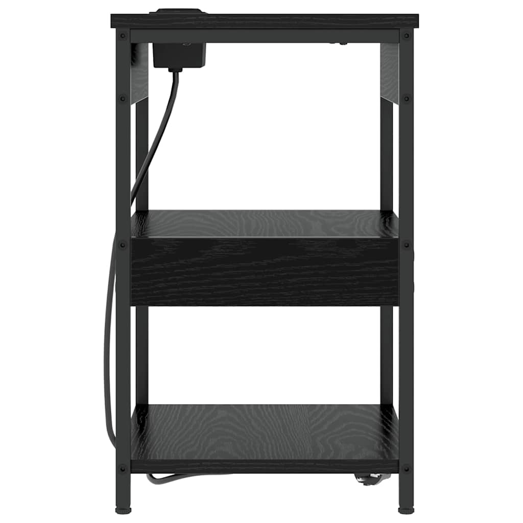 Noćni ormar Crni hrast 41 x 31 x 51 cm Konstruirano drvo