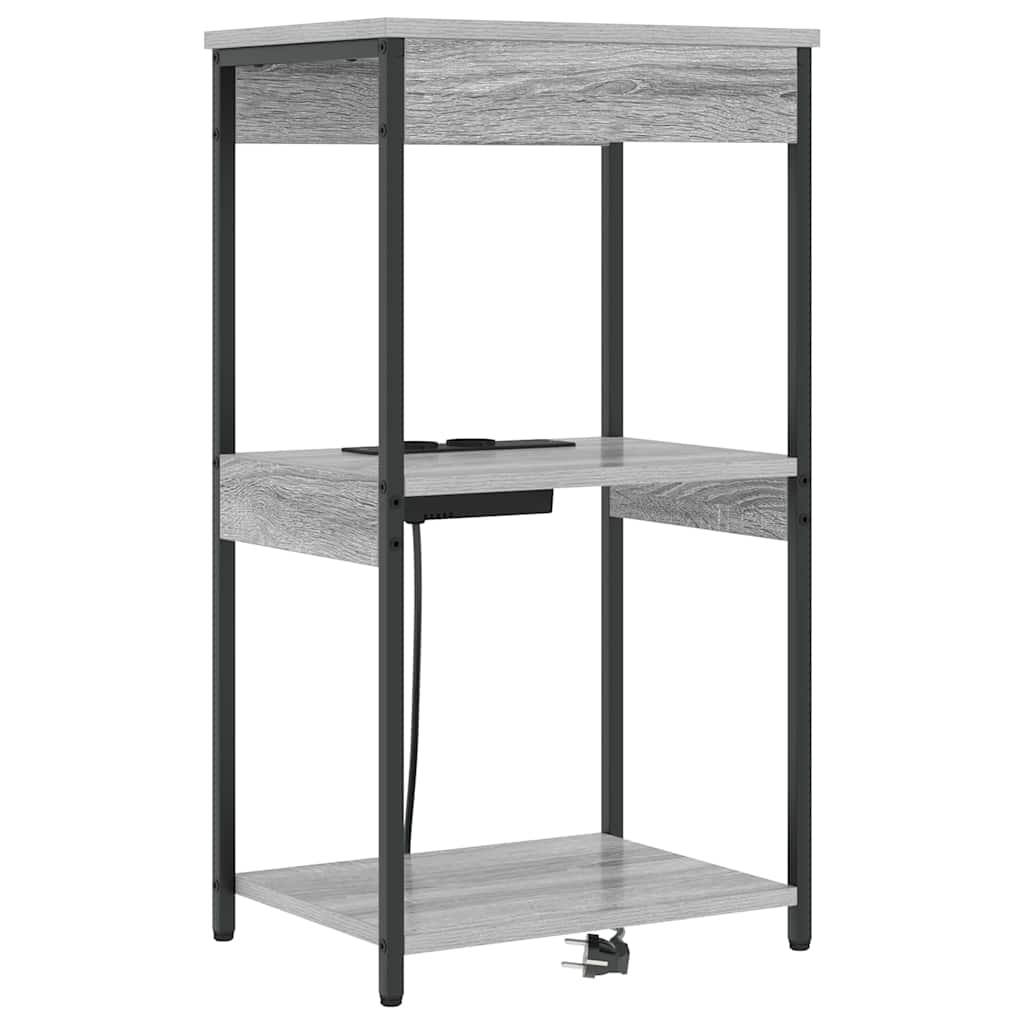 Noćni ormar Siva Sonoma 41 x 31 x 76 cm Konstruirano drvo