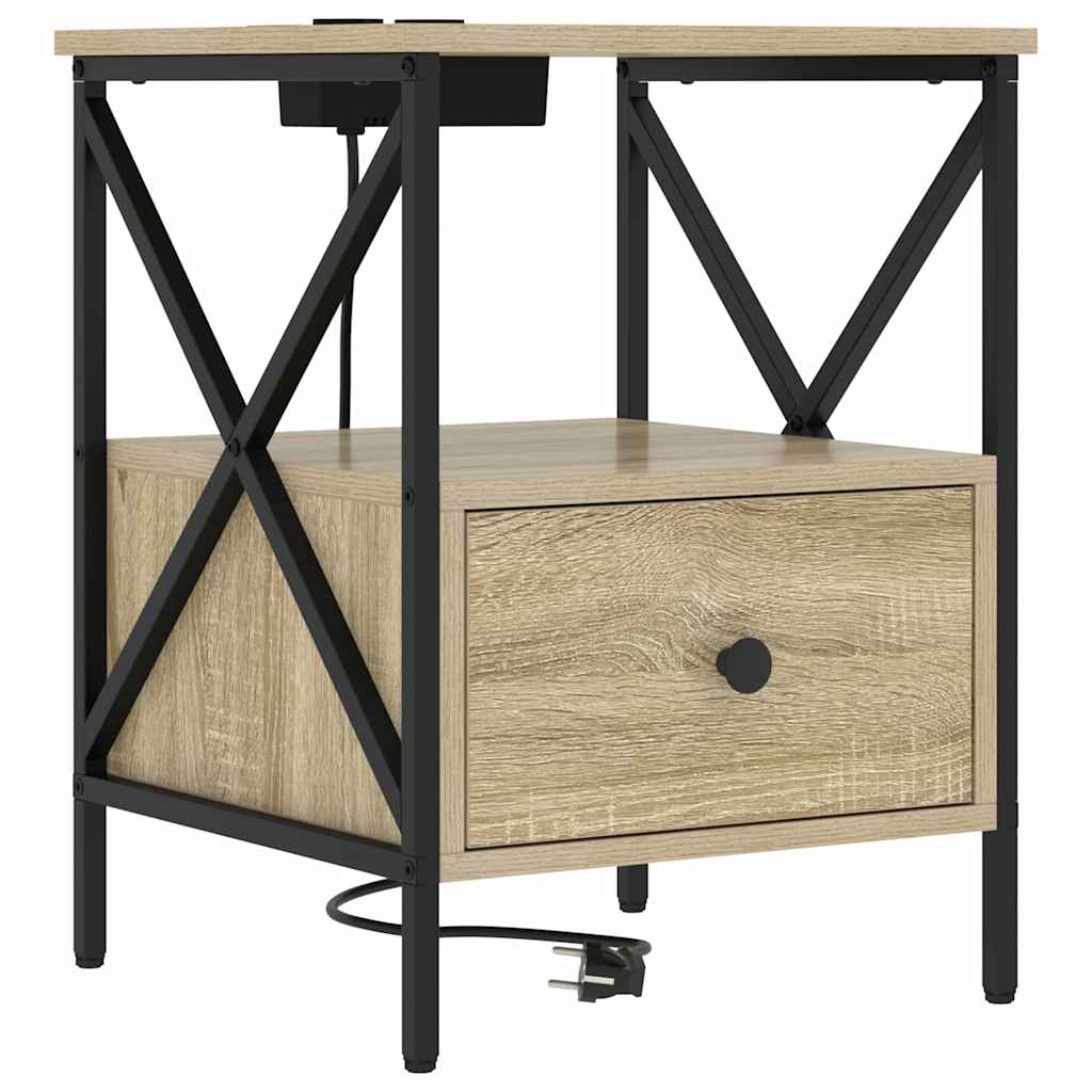 Noćni ormar Sonoma hrast 41,5 x 40,5 x 55 cm Konstruirano drvo