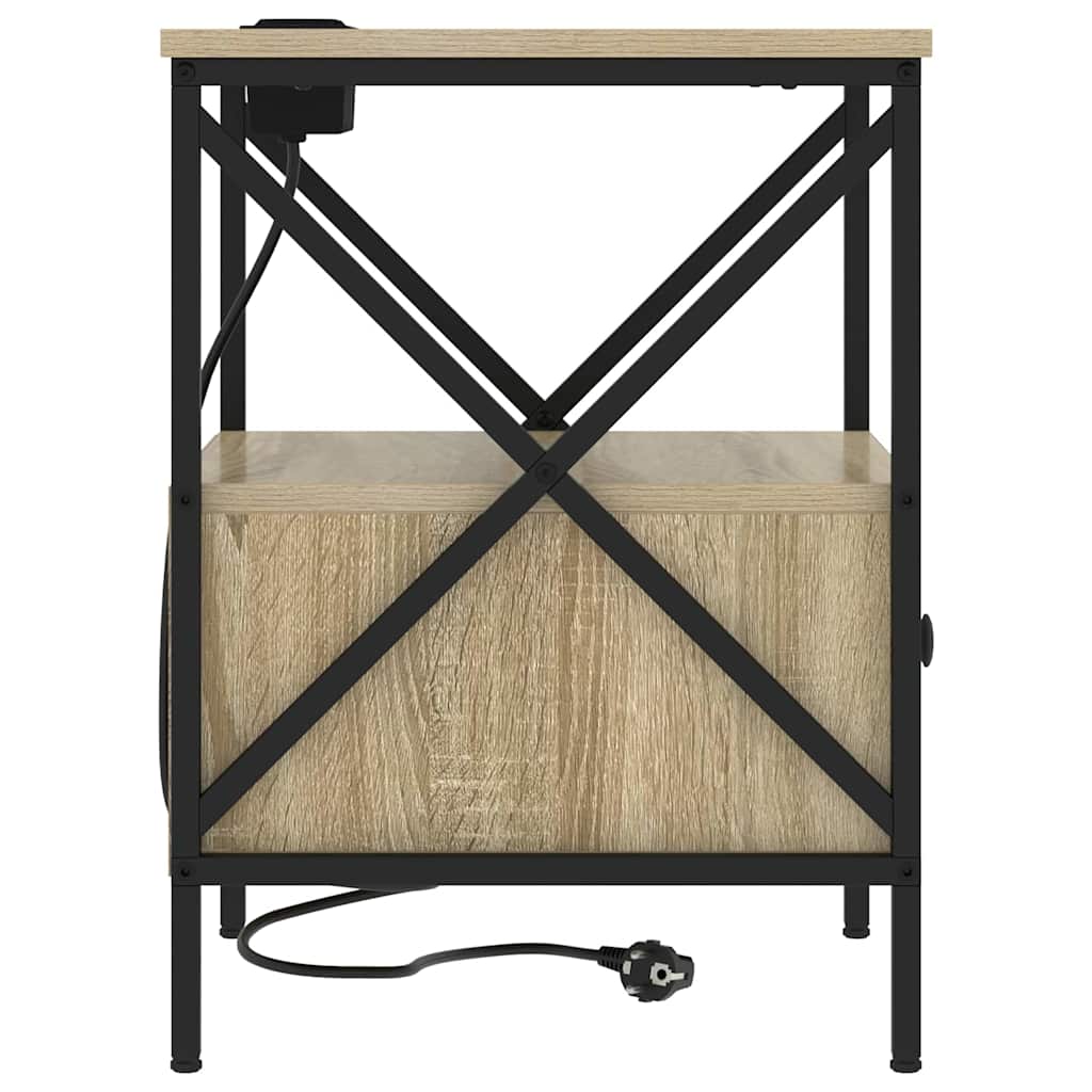 Noćni ormar s ladicama 2 pcs Sonoma hrast 41,5 x 40,5 x 55 cm