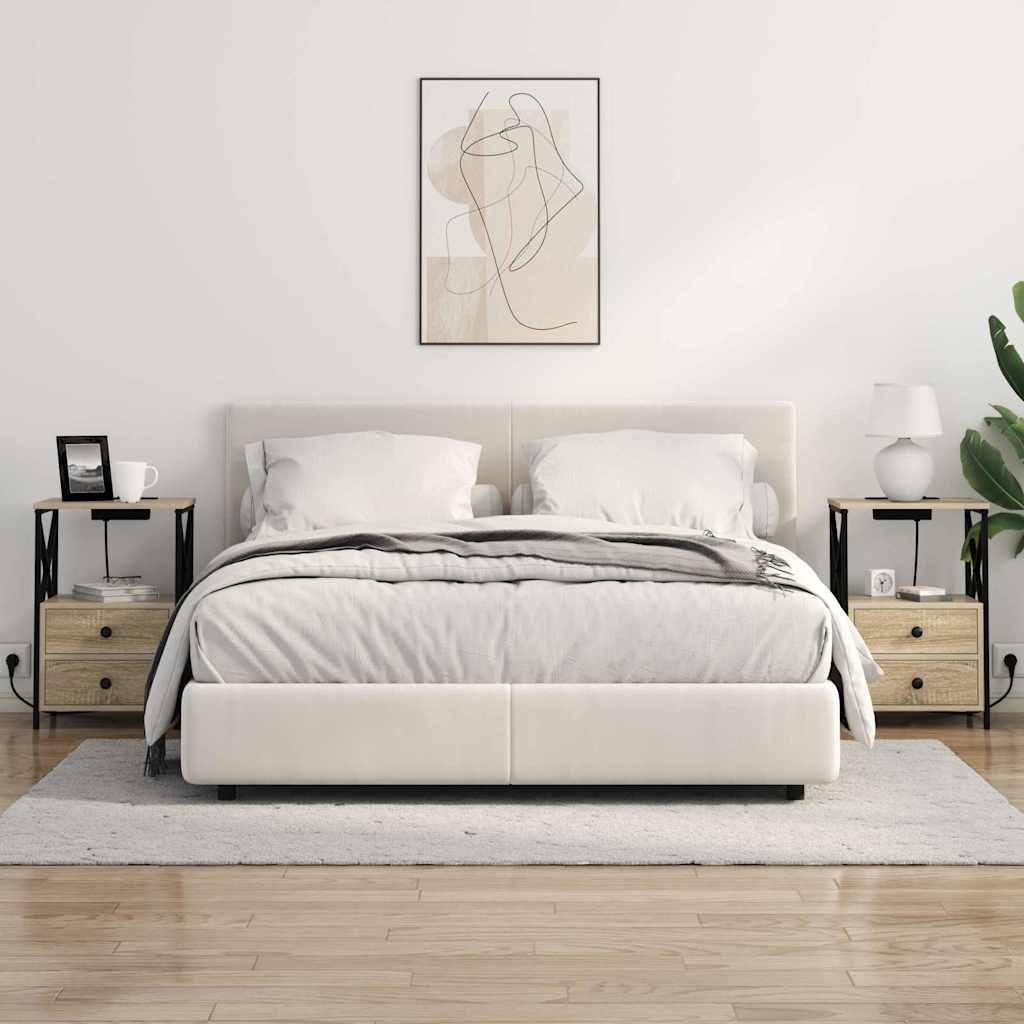 Noćni ormar s ladicama 2 pcs Sonoma hrast 40 x 31 x 60 cm