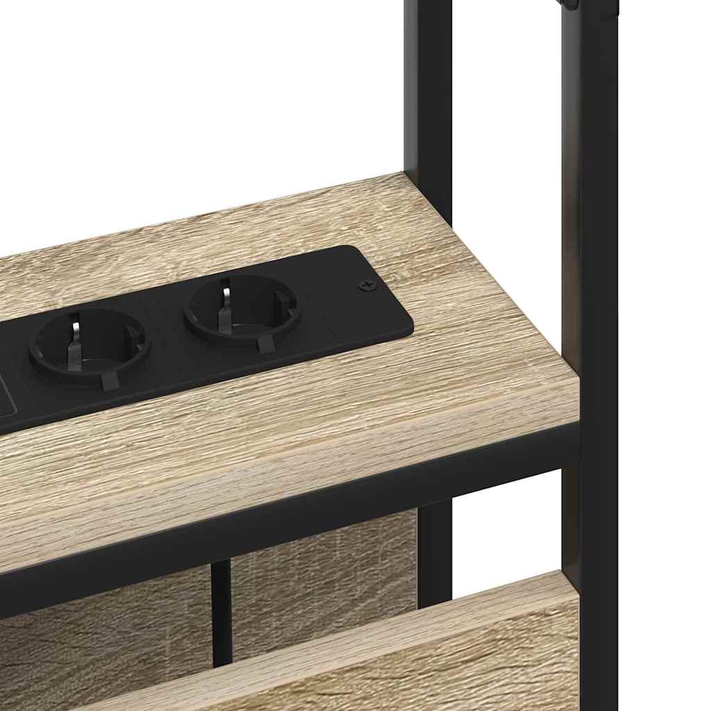 Skladišno uzglavlje s pohranom sonoma hrast Konstruirano drvo