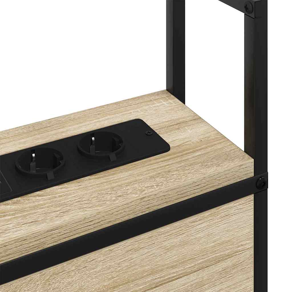 Uzgled za skladištenje s postajom za punjenje sonoma hrast