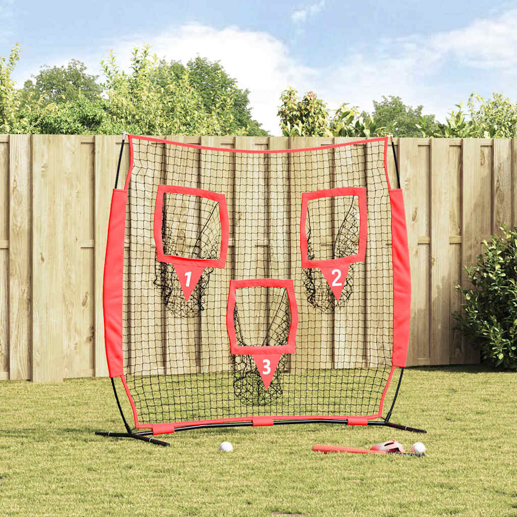Mreža za vježbanje baseballa Crna 214,5 x 89,5 x 181 cm